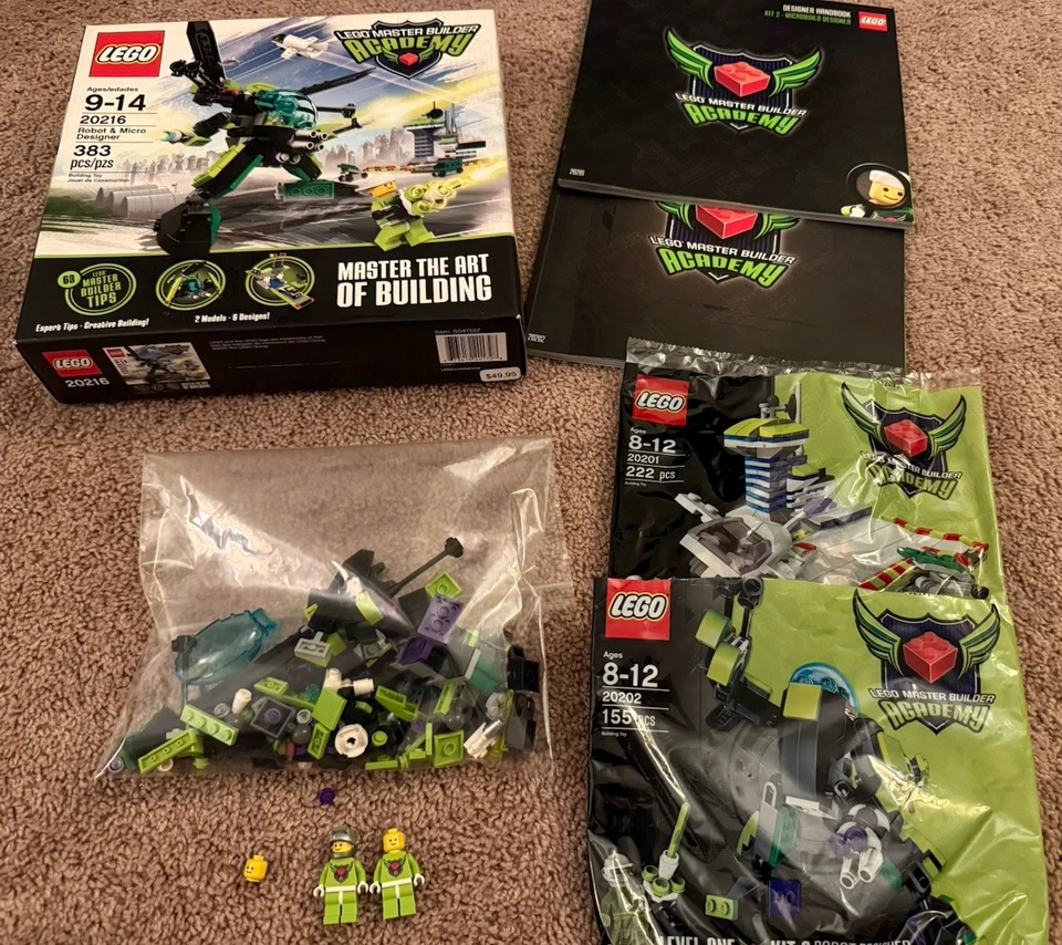 LEGO Master Builder Academy 20216 Robot Designer PARTIALLY SEALED Retired - Image 1 of 4