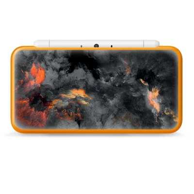Envoltura de calcomanías Skins para Nintendo 2DS XL - Pintura gris Clouds on Fire Foto 1 de 3