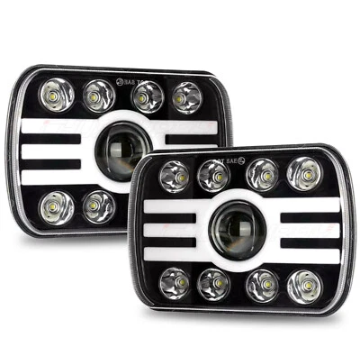 7X6''  DRL LED Headlights w/ Turn Signal For Mack CH CH600 MS300P CS200P Truck - Image 1 of 4