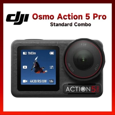 DJI Osmo Action 5 Pro Camera 1/1 .3Sensor 4hrs Extended Battery OLED Touchscreen - Image 1 of 4