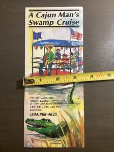 Vintage Cajun Man’s Swamp Cruise Prospekt in Houma, Louisiana B46 - Bild 1 von 7