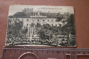 tolle alte Karte Kgl. Schloß mit Schloßgarten Glogau 1918 Niederschlesien - Picture 1 of 2