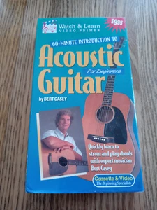 60-Minute Introduction to Acoustic Guitar for Beginners (VHS, 1998) - Picture 1 of 3