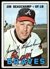 1967 TOPPS. JIM BEAUCHAMP ATLANTA BRAVES #307