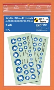 1/72 Decals: Republic of China AF Roundels #DMK7212 : MARK1 - Picture 1 of 2