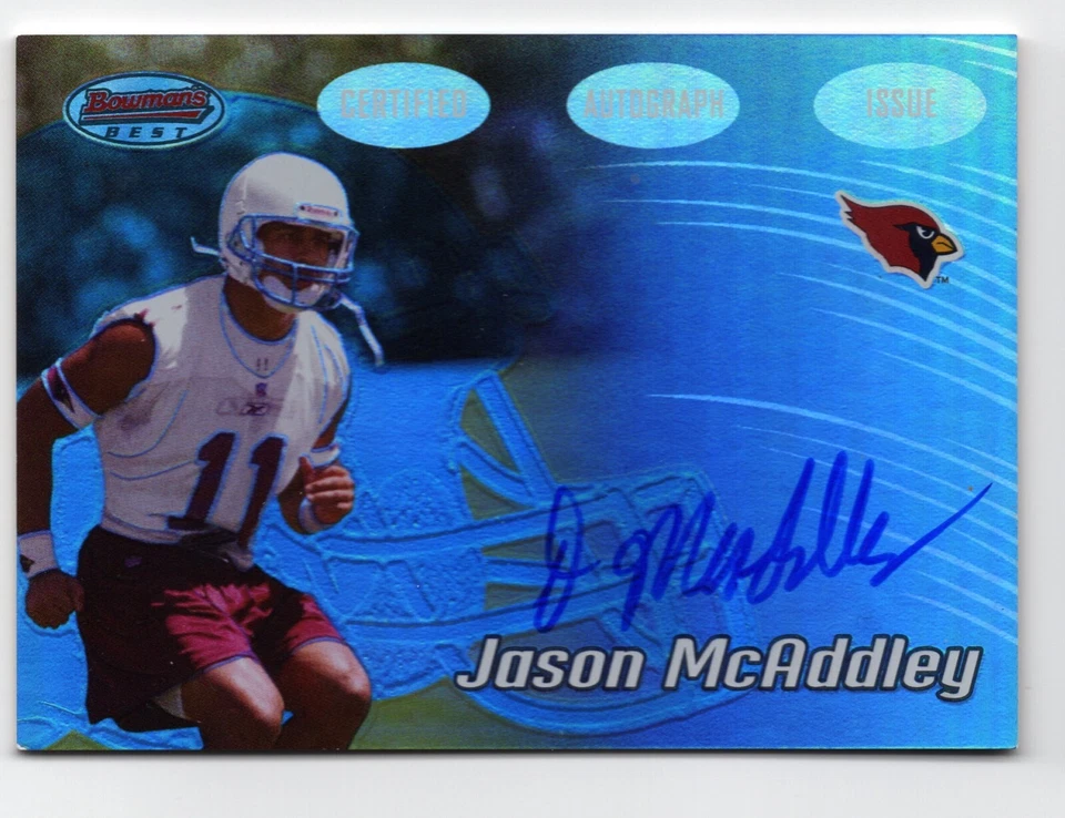 2002 Bowman's Best Jason McAddley Autograph RC - Arizona Cardinals - Image 1 of 1