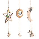 3 Pcs Ramadan Ornament Islam Hanging Pendant Eid Sign Moon Home Decor Emblems