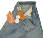 NEW Levi's 501 Button Fly Premium Denim Blue Jeans Tag & measured Size 34x32