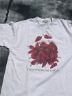T-shirt frais vintage Plant The Earth poivrons rouges hommes blanc point unique années 90