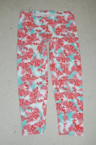 UP2FASHION - GR. M - 7/8-Leggings rot-türkis-weiß gemustert - Bild 1 von 3