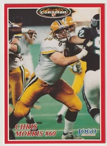 1996 Jogo CFL Chris Morris Card #70 Edmonton Eskimos U of T - Picture 1 of 2