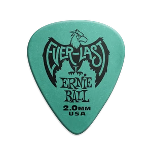 Ernie Ball Everlast Picks 2,00 mm verde azulado - Paquete de 12 - Imagen 1 de 3