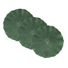 3 Pcs Eva Simulated Lotus Leaf Green Plants Realistic Water Lily Pads