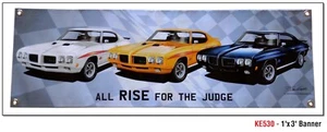 1970 GTO JUDGE HARDTOP BANNER 1ft BY 3ft - Bild 1 von 1