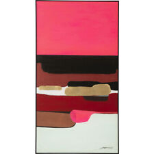 Gerahmtes Bild Acrylbild Abstract Shapes Pink 73 x143 cm Kare 53899