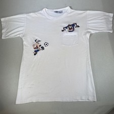 Vintage 1994 World Cup Mascot Team USA Soccer Graphic T-Shirt Sz S  Looney Tunes