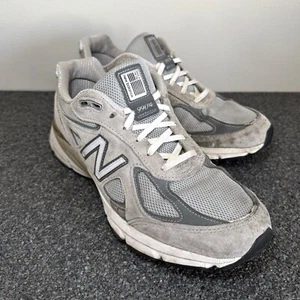NEW BALANCE 990v4 Running Shoes Men’s 10 Gray Suede Low Top M990GL4 Made In USA - Picture 1 of 19