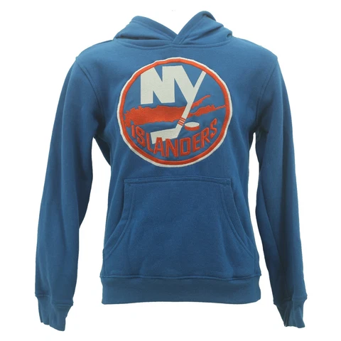 Reebok NHL New York Islanders Youth Sweatshirt Face Off Official Stitched Logo Cover