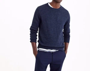 J.Crew Cotton-Wool Crewneck Sweater | S | Hthr Indigo | $89.50 - Picture 1 of 3