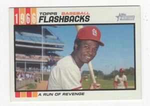2015 TOPPS HERITAGE BASEBALL FLASHBACKS LOU BROCK ST. LOUIS CARDINALS #BF-3 - Picture 1 of 1