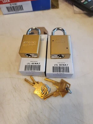 American Lock A1105ylw Lockout Padlock,Kd,Yellow,1-7/8"H. 2pk - Image 1 of 4
