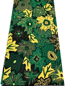Polyester Veritable Ankara Wax Print-Sell by 6 Yards- for Dresses - Picture 1 of 3