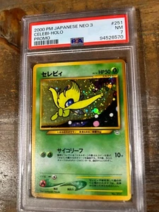Pokemon 2000 giapponese Neo 3 promo CELEBI Holo #251 PSA 7 RARO - Foto 1 di 2