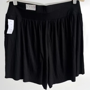 LIVI lane Bryant NWT Black Active Athletic Casual Shorts 14/16 - Picture 1 of 4