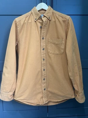 American Apparel Men's Small Shirt Orange 100% Denim Cotton Button Down Collar - Image 1 of 4