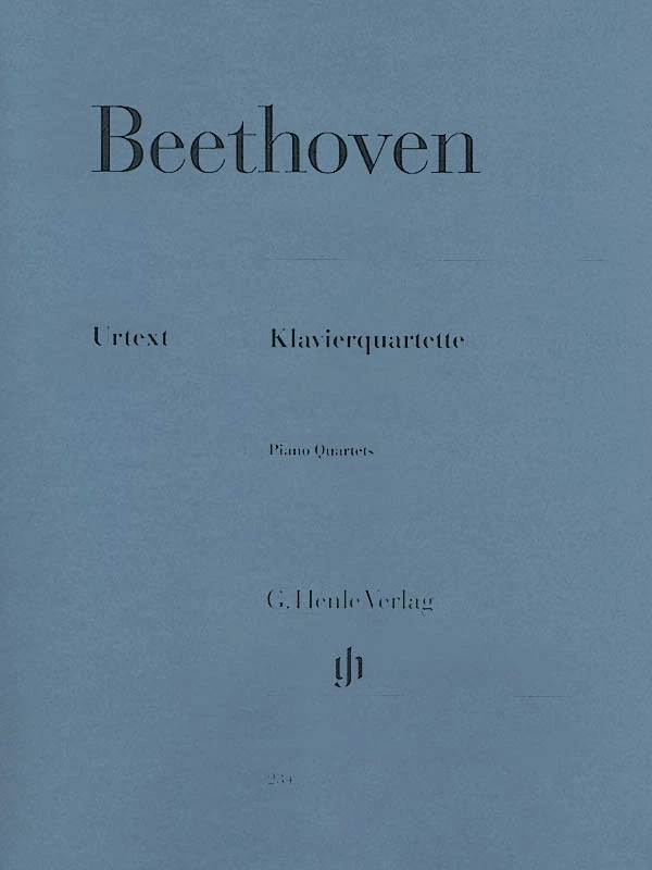 Beethoven Piano Quartets Violin Viola & Cello Henle Urtext Sheet Music Book - Image 1 of 1