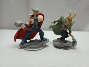 Disney Infinity 2.0 Marvel's Loki And Thor Figures (Used) - Picture 1 of 10