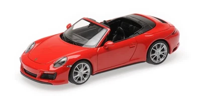 1:43 Minichamps Porsche 911 (991.2) Carrera 4S Cabriolet Red 2017 410067230 Mode - Immagine 1 di 2