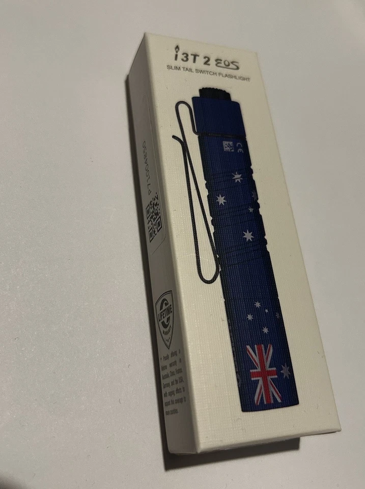 Genuine Olight i3T2 Australian Flag AAA Battery Flashlight Collectable Rare   - Image 1 of 1