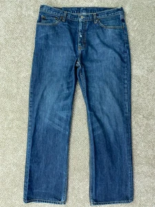 Pantalones de mezclilla vintage Banana Republic para hombre 35x32 True 35x31 azul pierna recta - Imagen 1 de 16