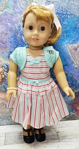American Girl Doll Maryellen Larkin in abito vestito Meet - epoca storica anni '50 - Foto 1 di 15