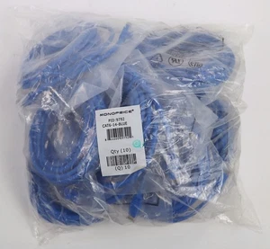 Lot 10 New Monoprice 9792 CAT6-14-BLUE CAT6 Patch Cord UTP 14ft. - Picture 1 of 2