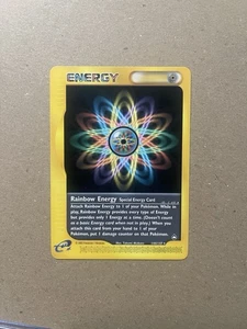 Rainbow Energy 144/147 Non Holo Rare e Series Aquapolis Pokemon Karte PACKFRISCH - Bild 1 von 4