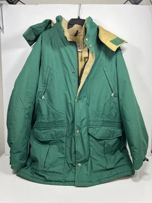 LL Bean Men’s Green Nylon Maine Wardens 3-in-1 Hooded Goretex Parks Size L VTG - Image 1 of 4