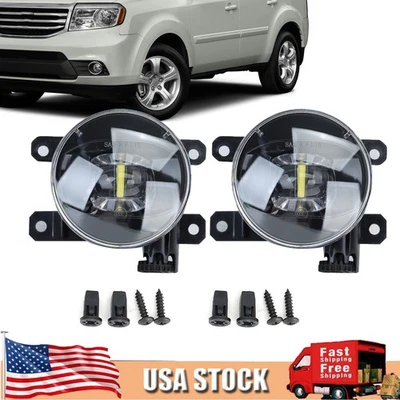 PAR LED parachoques delantero luz antiniebla lámpara de conducción para Honda Pilot 2012-15 alto brillo Foto 1 de 4