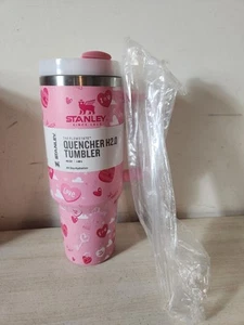 Stanley Stainless Steel H2.0 Flowstate Quencher Tumbler - 40 oz, Pink Love - Picture 1 of 5
