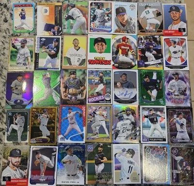 Mlb Colorado Rockies Card Lot W Inserts, Rookie, Auto, Serial Numbered, Gold Etc - Image 1 of 4