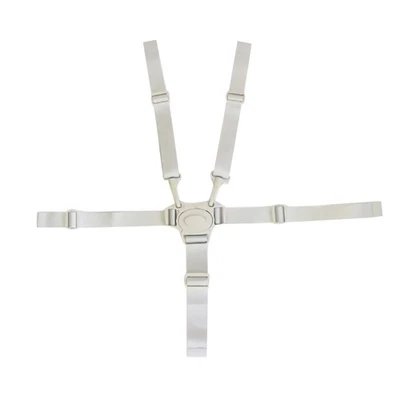 Arnés de 5 puntos correas cinturón de seguridad de bebé para cochecito silla alta cochecito blanco con Foto 1 de 4