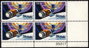 US Stamp Scott # 1529 Plate Block Mint NH F-VF 10 Cents Skylab Space Issue Nice - Picture 1 of 1
