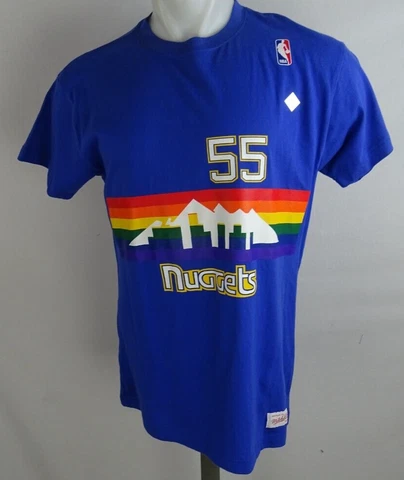 Denver Nuggets NBA "#55 Dikembe Mutombo" Mitchell & Ness Men's T-Shirt Cover