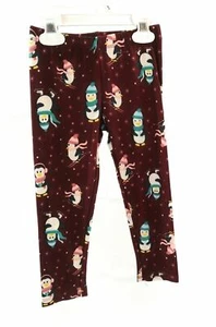 One Step Up Girls Multi Color Christmas Leggings Size 5/6 - Picture 1 of 12