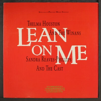 SANDRA REAVES-PHILLIPS: lean on me / short WB 12" Single 33 RPM - Image 1 of 2