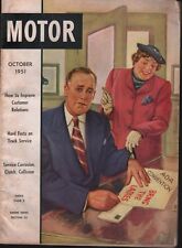 Motor October 1951 Corrosion Clutch Collision Vintage Magazine 100218ame