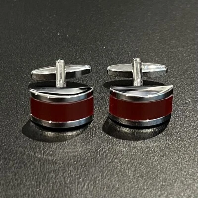 Gemelos de piedra de fibra óptica roja para hombre de uso diario con caja Foto 1 de 4