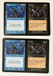 Spite Malice (2) Invasion casi nuevo Magic The Gathering - Imagen 1 de 1