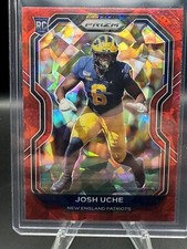 Josh Uche 2020 Panini Prizm Red Ice #369 Rookie Card Patriots
